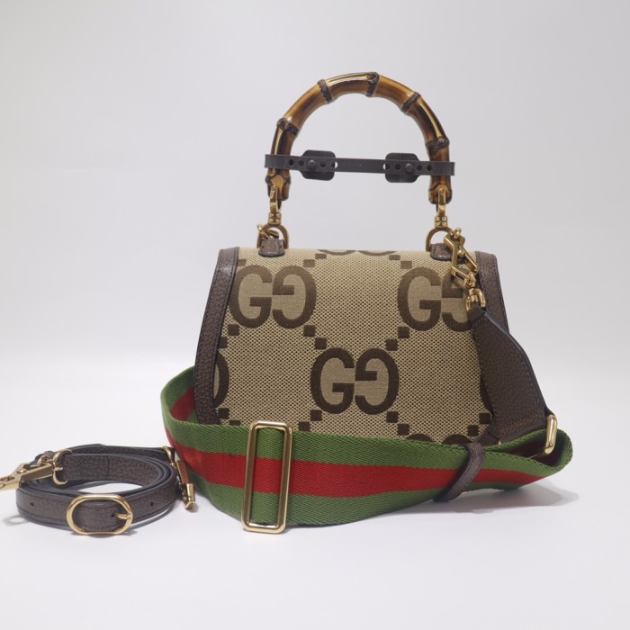 Gucci Bamboo 1947 medium top handle bag 675797 21cm