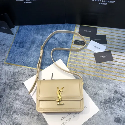 YSL SOLFERINO SMALL SATCHEL IN BOX SAINT LAURENT LEATHER