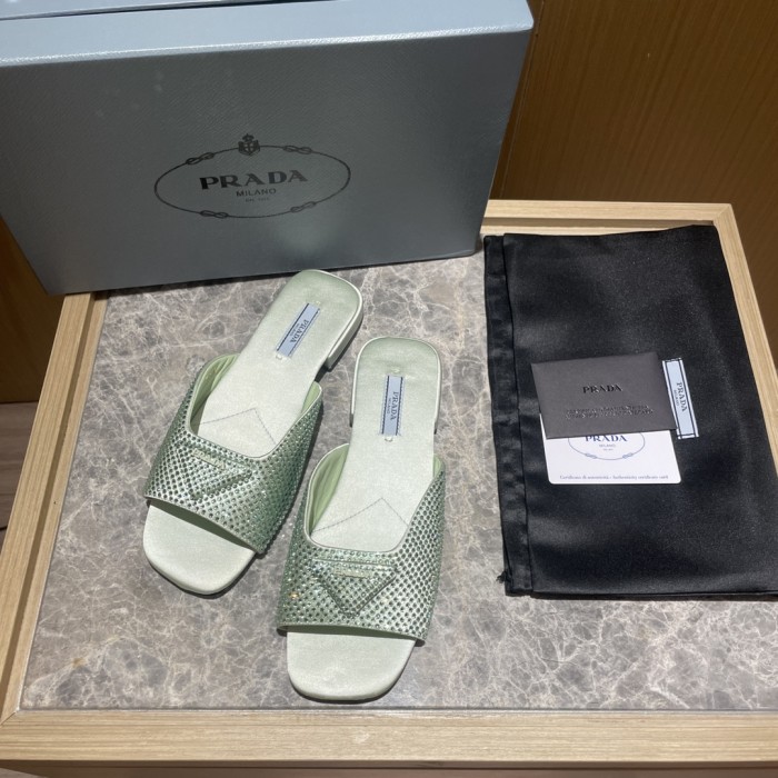 Prada shoes diamond flat bottom 1.5CM sandal 005