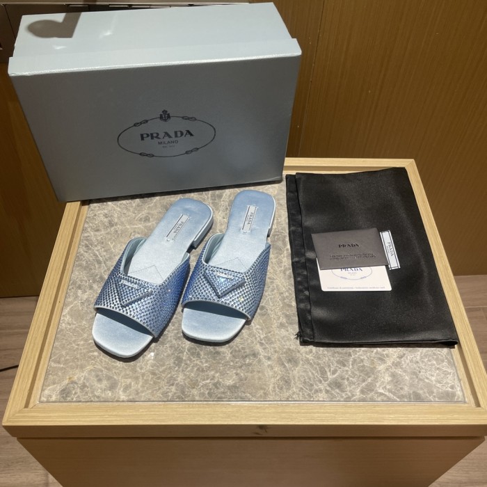 Prada shoes diamond flat bottom 1.5CM sandal 005
