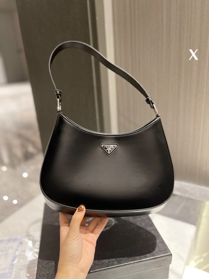Prada Cleo brushed leather shoulder bag