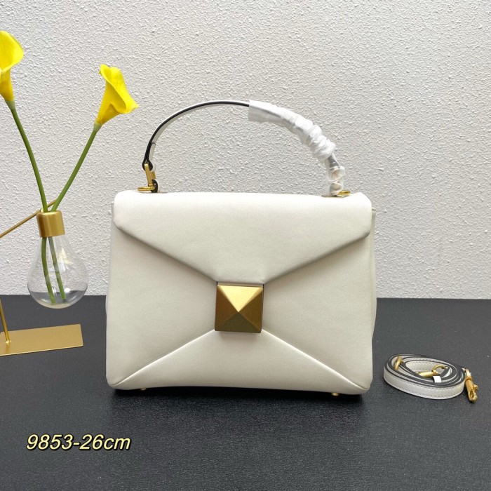 VALENTINO SMALL ONE STUD HANDBAG IN NAPPA LEATHER