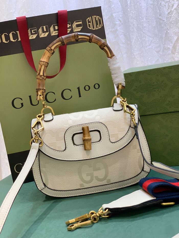 Gucci Bamboo 1947 medium top handle bag 675797 21cm