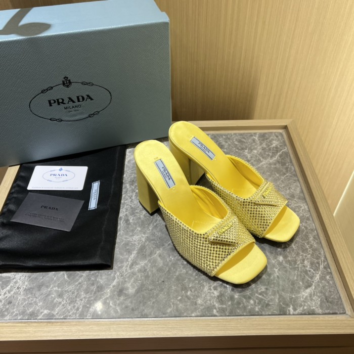 Prada shoes Diamond High heels 9CM sandal 005