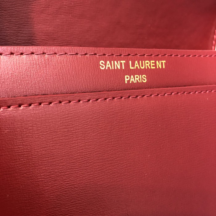 YSL SOLFERINO MEDIUM SATCHEL IN BOX SAINT LAURENT LEATHER