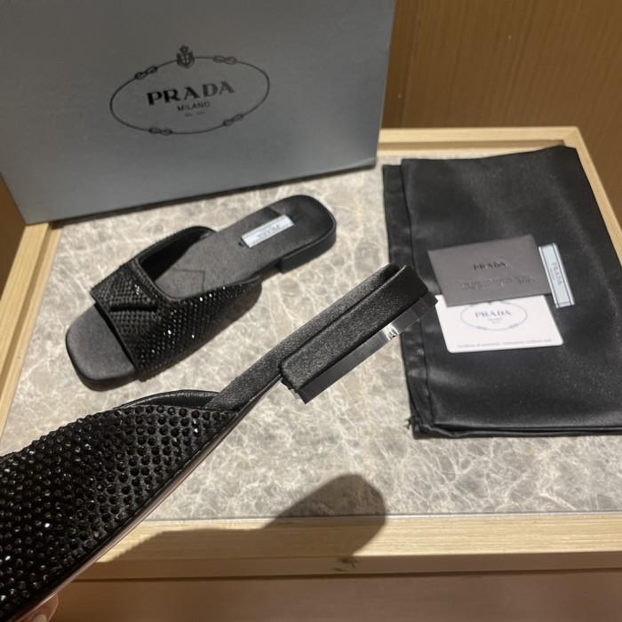 Prada shoes diamond flat bottom 1.5CM sandal 005