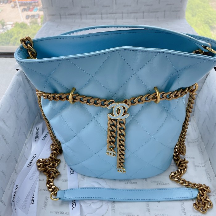 chanel1053PYD081 bucket bag