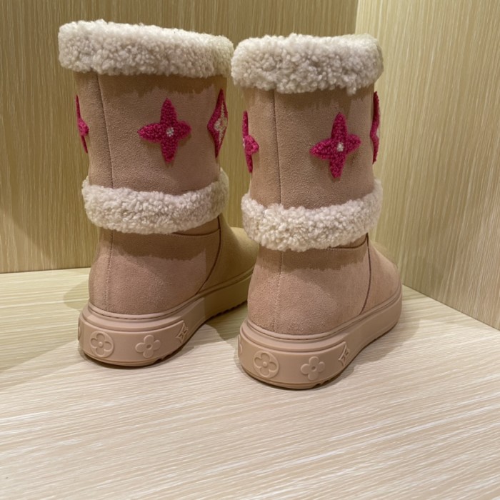 Louis Vuitton SNOWDROP FLAT ANKLE BOOT shoes LV004