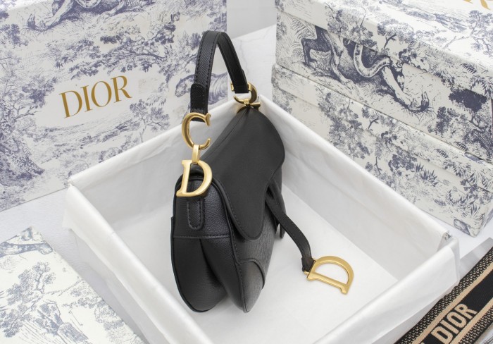 Dior Saddle bag Grained 19.5cm 6666