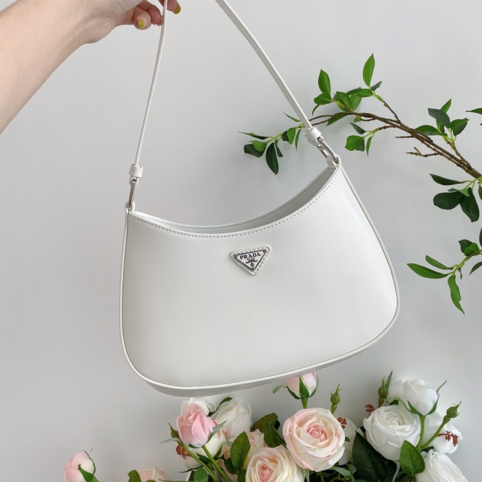 Prada Cleo brushed leather shoulder bag
