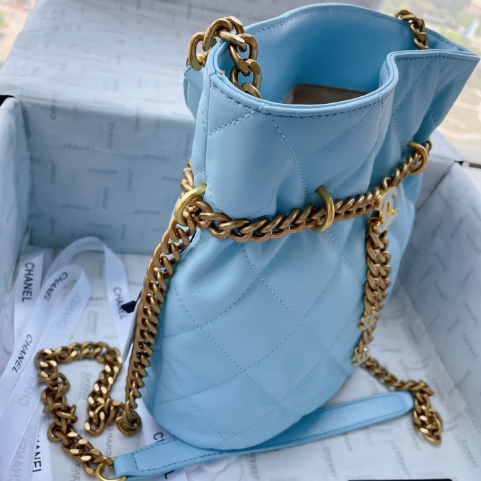 chanel1053PYD081 bucket bag