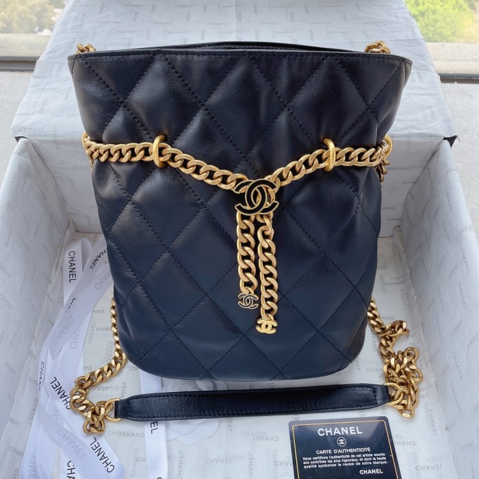 chanel1053PYD081 bucket bag