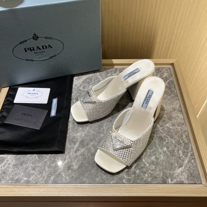 Prada shoes Diamond High heels 9CM sandal 005