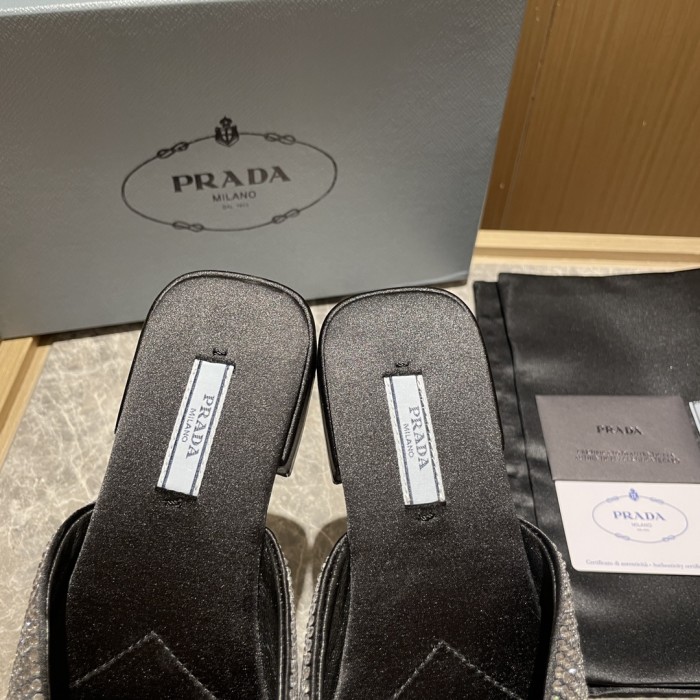Prada shoes diamond flat bottom 1.5CM sandal 005