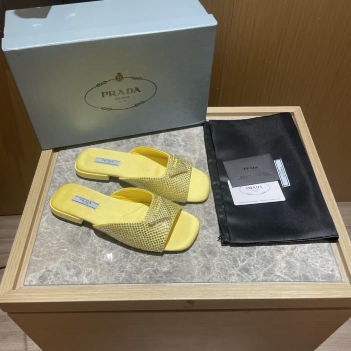 Prada shoes diamond flat bottom 1.5CM sandal 005