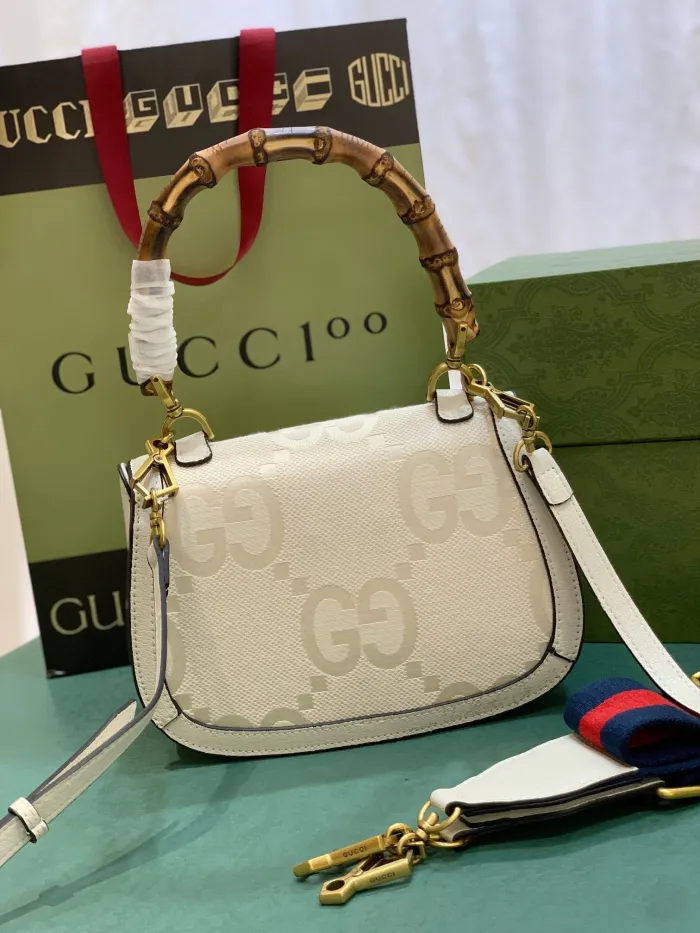 Gucci Bamboo 1947 medium top handle bag 675797 21cm