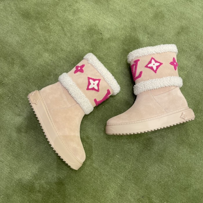 Louis Vuitton SNOWDROP FLAT ANKLE BOOT shoes LV004