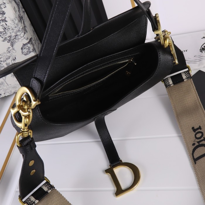 Dior Saddle bag Grained 25.5cm 6666