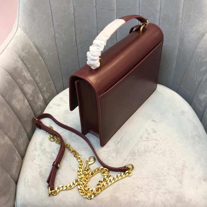 YSL SUNSET MEDIUM TOP HANDLE IN SMOOTH LEATHER