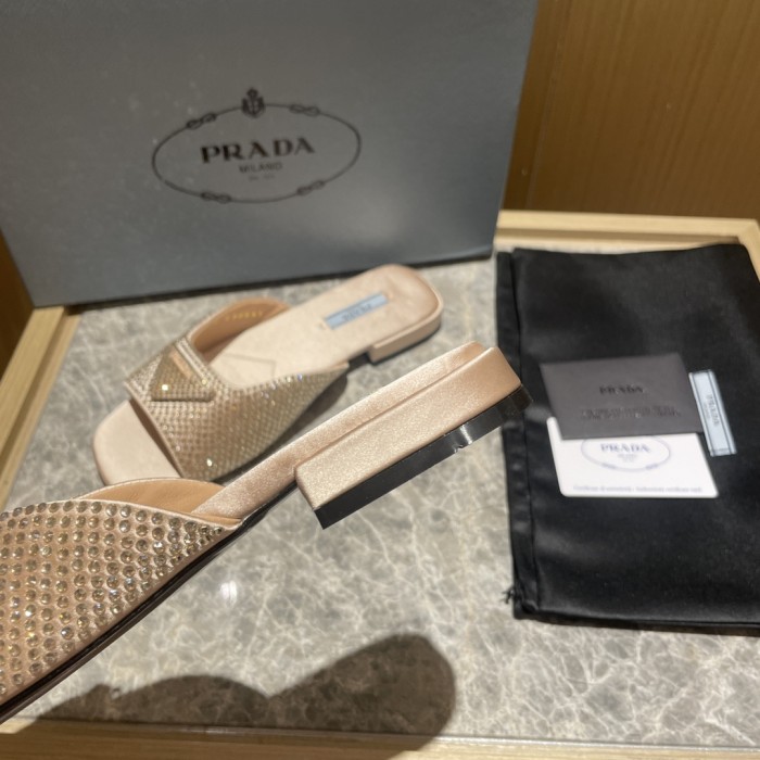 Prada shoes diamond flat bottom 1.5CM sandal 005