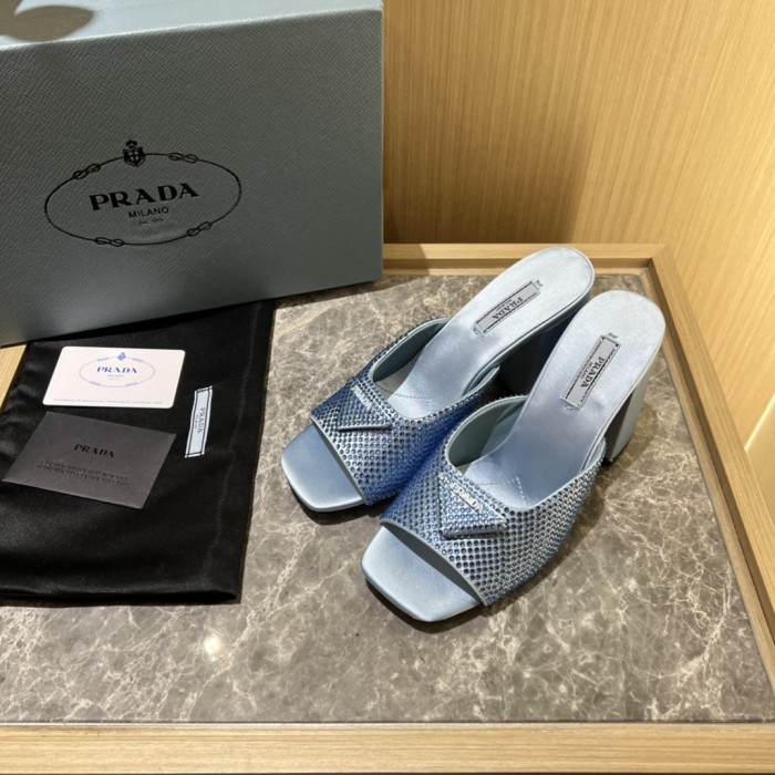 Prada shoes Diamond High heels 9CM sandal 005