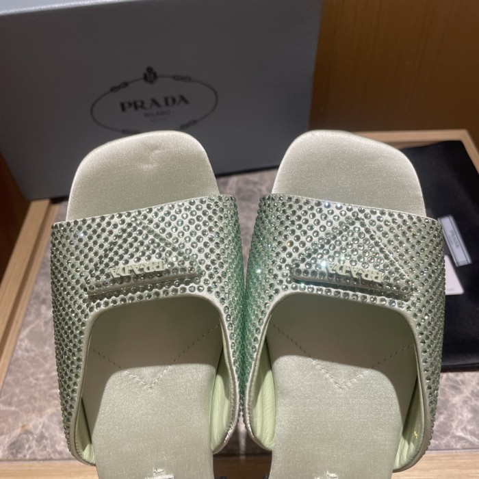 Prada shoes diamond flat bottom 1.5CM sandal 005