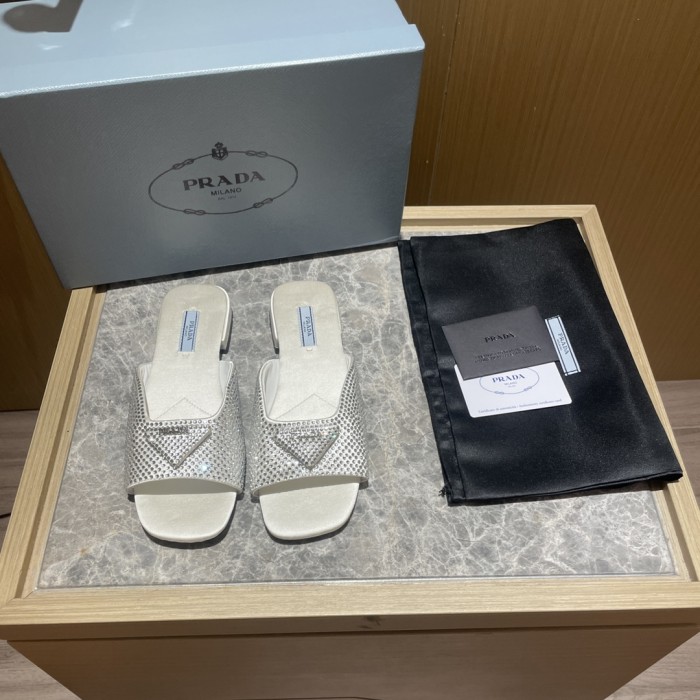 Prada shoes diamond flat bottom 1.5CM sandal 005