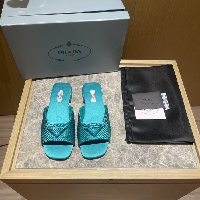 Prada shoes diamond flat bottom 1.5CM sandal 005