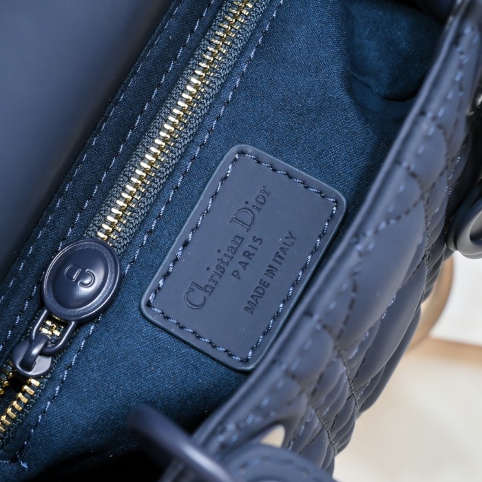 Mini Lady Dior Bag Blue Matte LM051 17cm