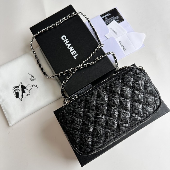 Chanel 50172 Black with silver LM521 20cm