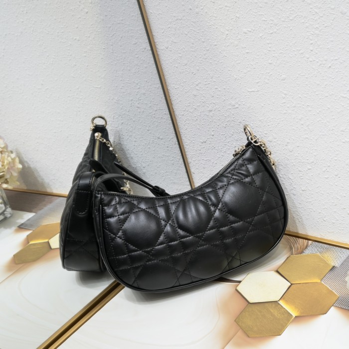 Dior CD Lounge bag 2029 Black LM051 27cm