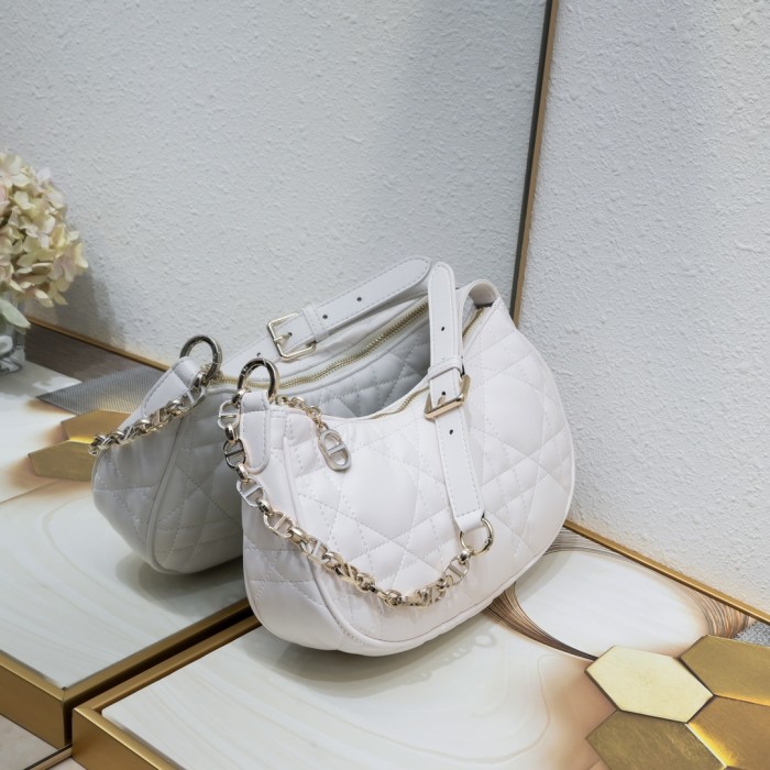 Dior CD Lounge bag 2029 White LM051 27cm