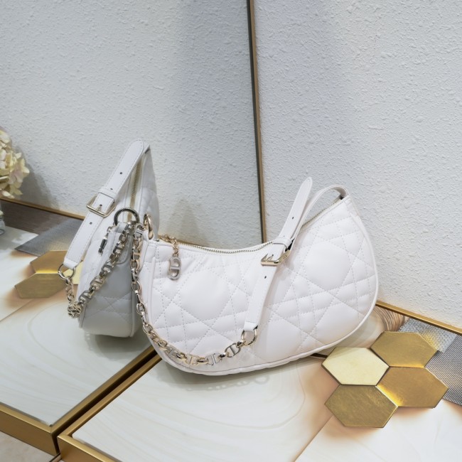 Dior CD Lounge bag 2029 White LM051 27cm