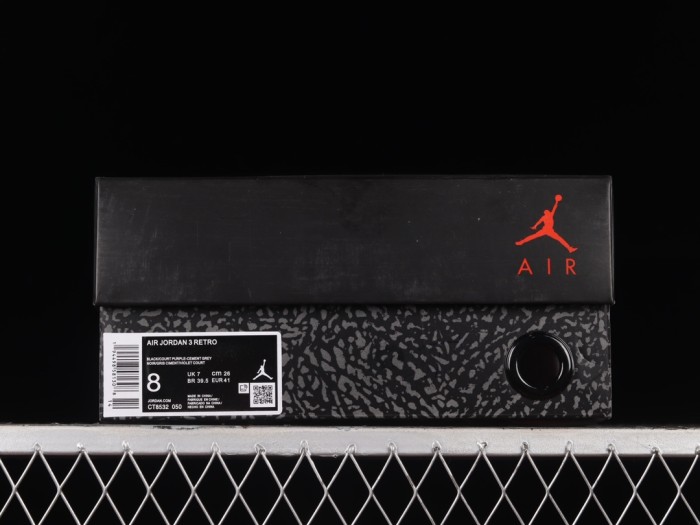 Air Jordan 3 Court Purple AJ3 CT8532-050