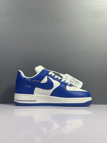 Air Force 1 LV Louis Vuitton Low Blue white 1A9VAO
