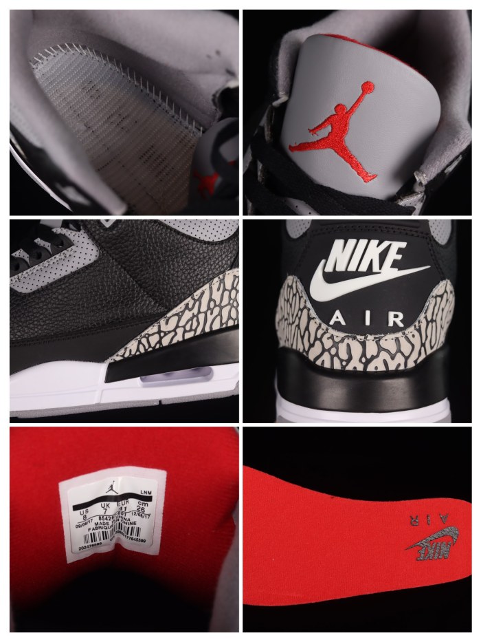 Air Jordan 3 Retro Black Cement AJ3 854262-001