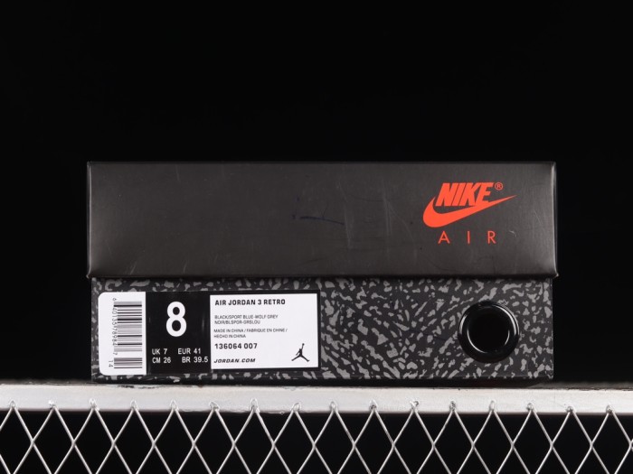 Air Jordan Retro Dark Iris AJ3 136064-007