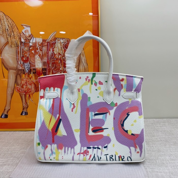 Hermes BIRKIN Painting XYZ053 30cm 02