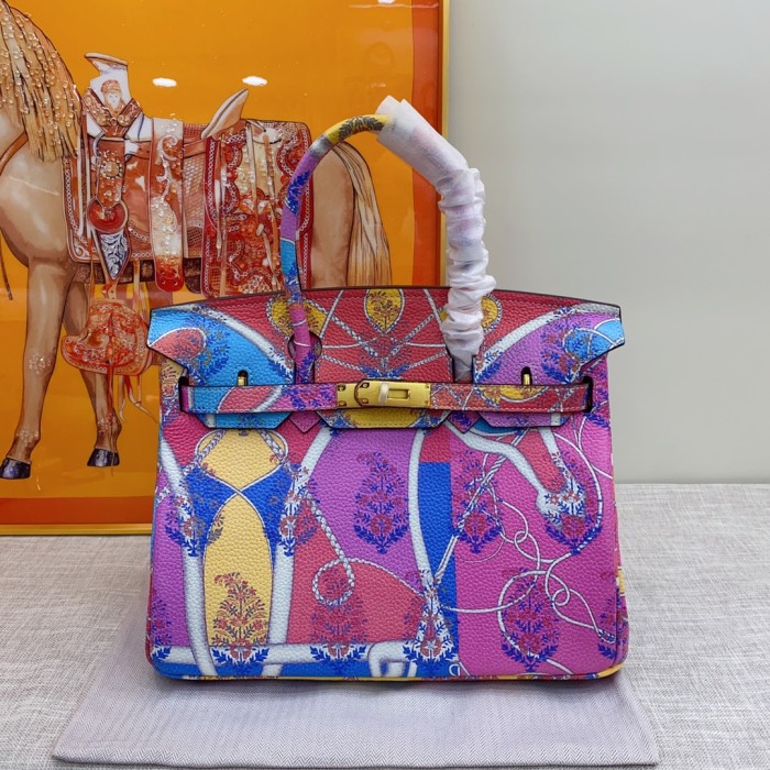 Hermes BIRKIN Painting XYZ053 30cm 02