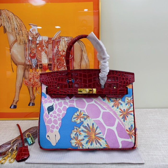 Hermes BIRKIN Painting XYZ053 30cm 02