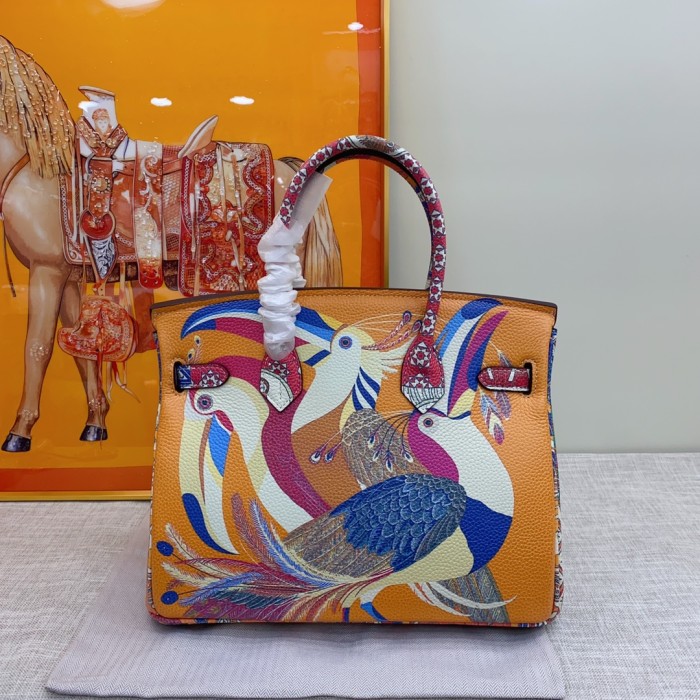 Hermes BIRKIN Painting XYZ053 30cm 02
