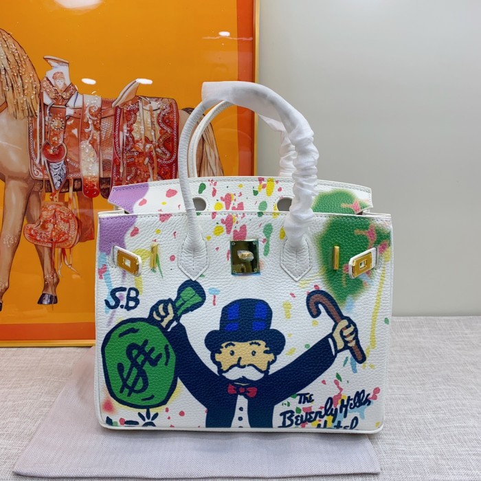 Hermes BIRKIN Painting XYZ053 30cm 02