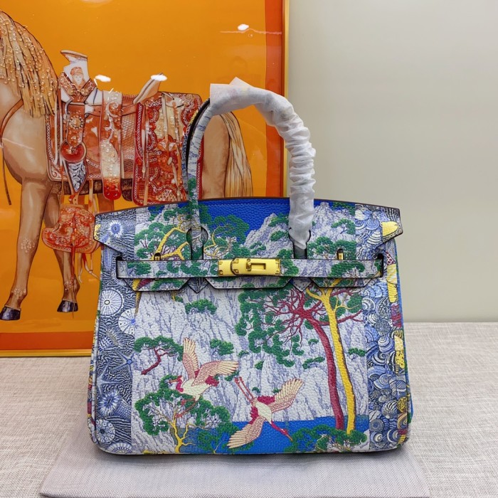 Hermes BIRKIN Painting XYZ053 30cm 02