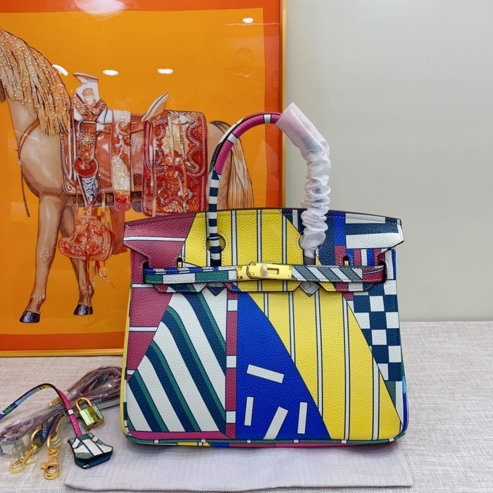 Hermes BIRKIN Painting XYZ053 30cm 02