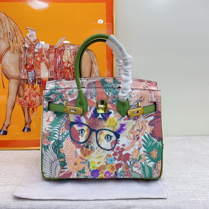 Hermes BIRKIN Painting XYZ053 30cm 02