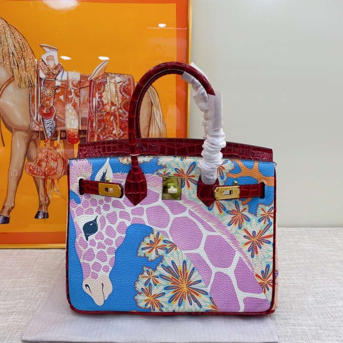 Hermes BIRKIN Painting XYZ053 30cm 02