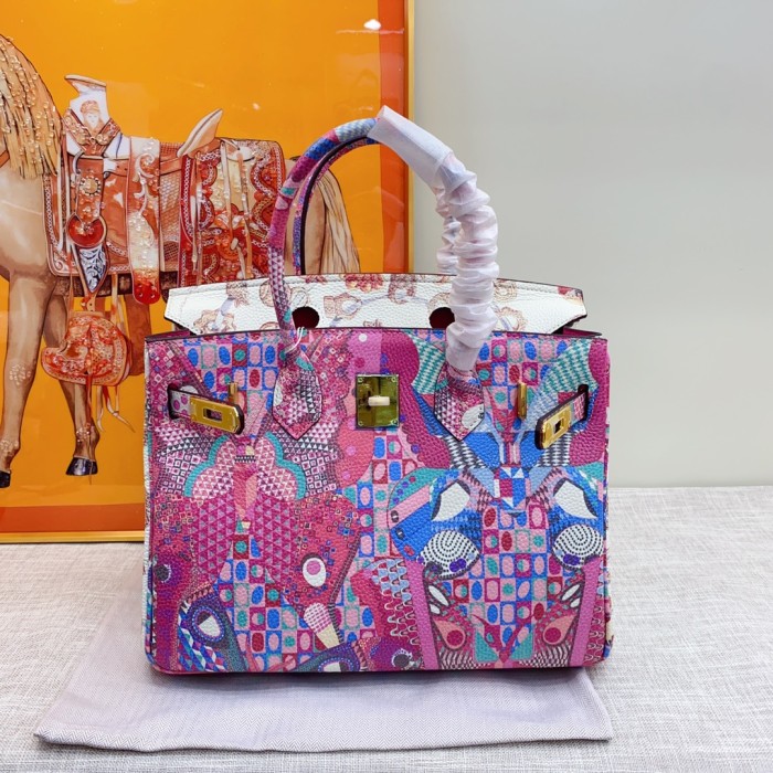 Hermes BIRKIN Painting XYZ053 30cm 02
