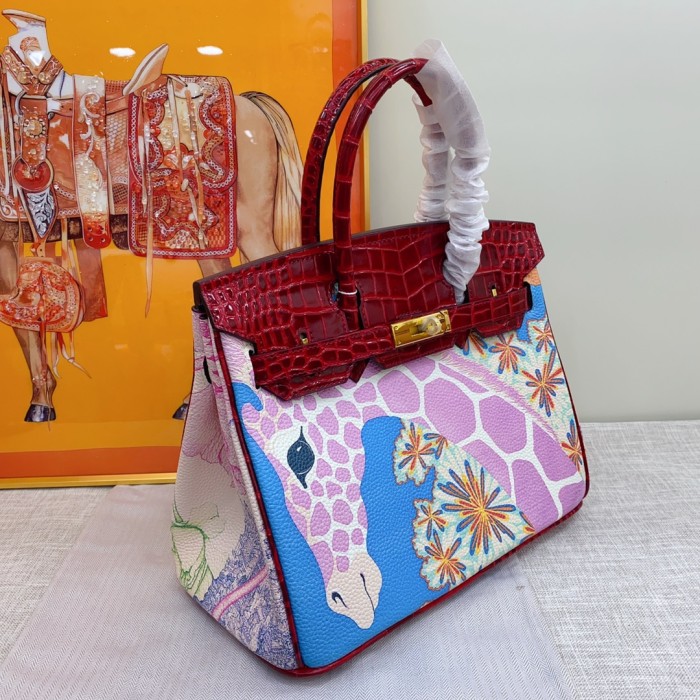 Hermes BIRKIN Painting XYZ053 30cm 02