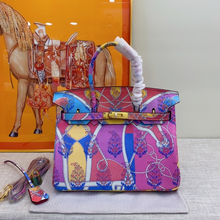 Hermes BIRKIN Painting XYZ053 30cm 02