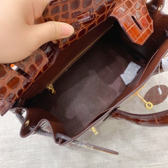 Hermes BIRKIN Crocodile print XYZ022042062 25-30-35cm